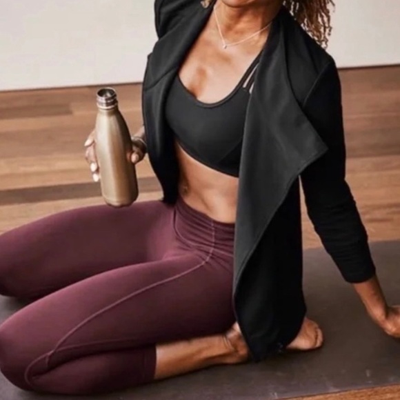 Athleta Tight Pants Leggings High Rise Side Pockets in Maroon Burgundy , XXS - Picture 1 of 15